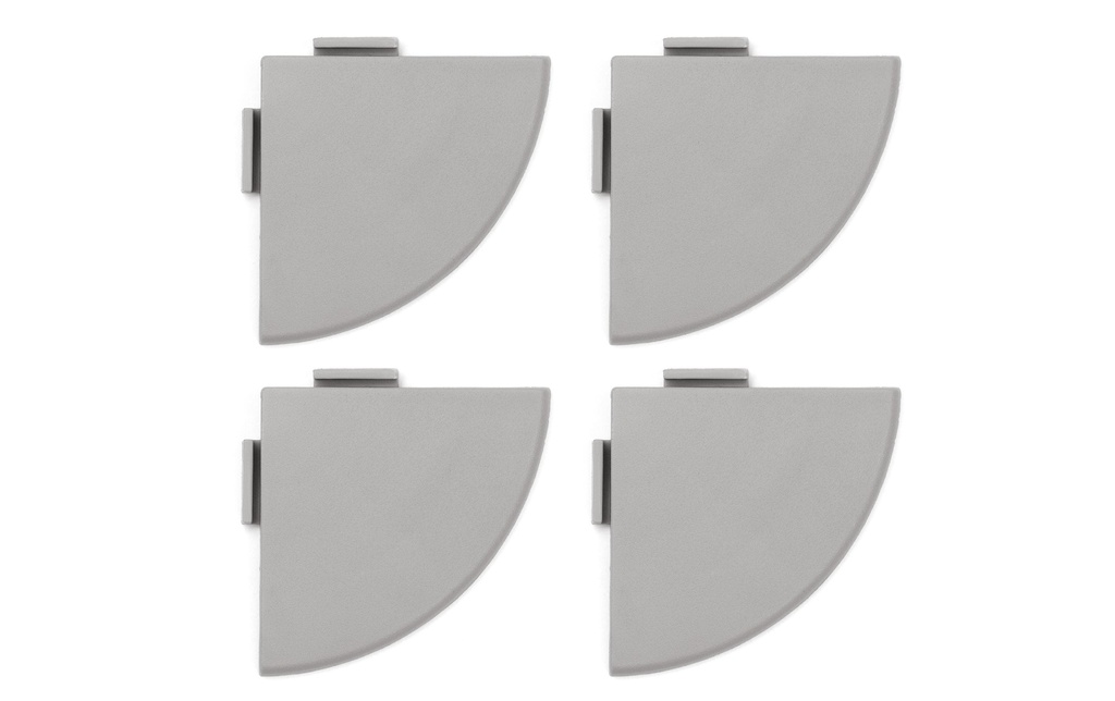 Bergo Bodenfliesen Coin de fin pour le Gris UNIQUE Ensemble de 4 pièces 5.5 x 5.5 cm
