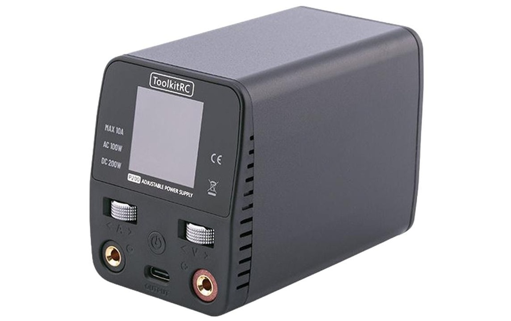 ToolkitRC Bloc d’alimentation RC P200 V2 100 W 1-30 V DC, USB-C PD 65 W