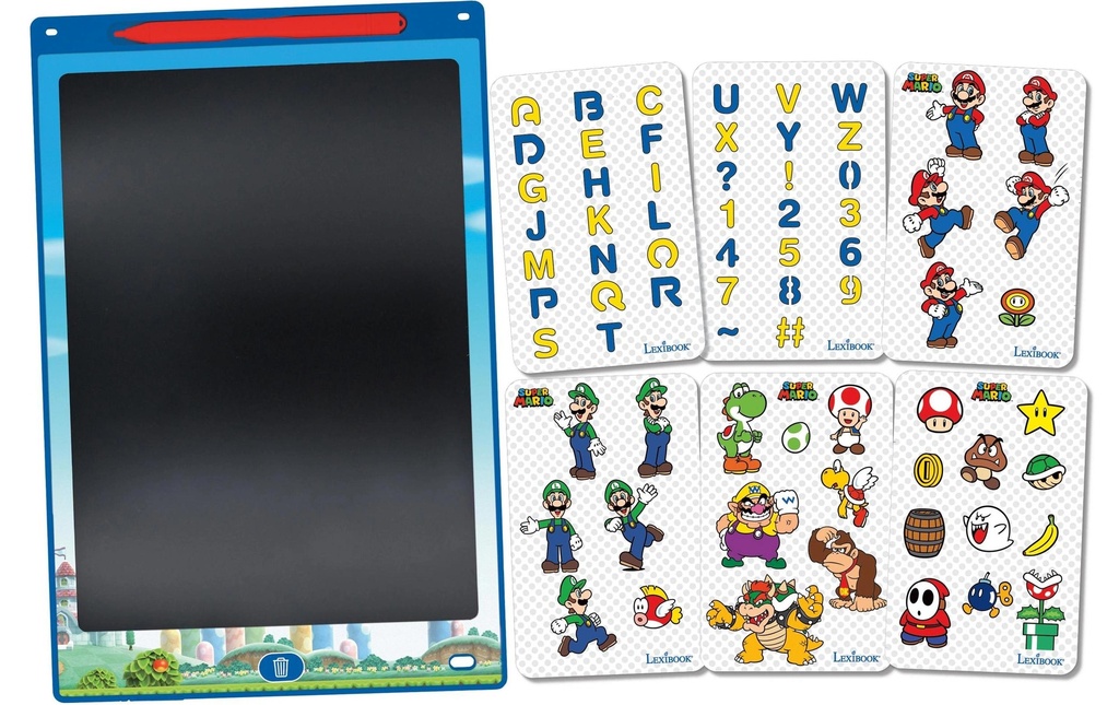 Lexibook Tablette à dessin éducative Bluey 11 Super Mario