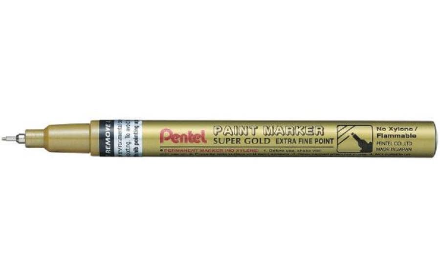 pentel Marqueur indélébile Paint 0.7 mm, Or métallique