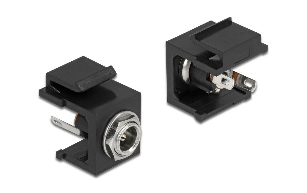 Delock Module Keystone DC 5.5 x 2.5 mm femelle noir