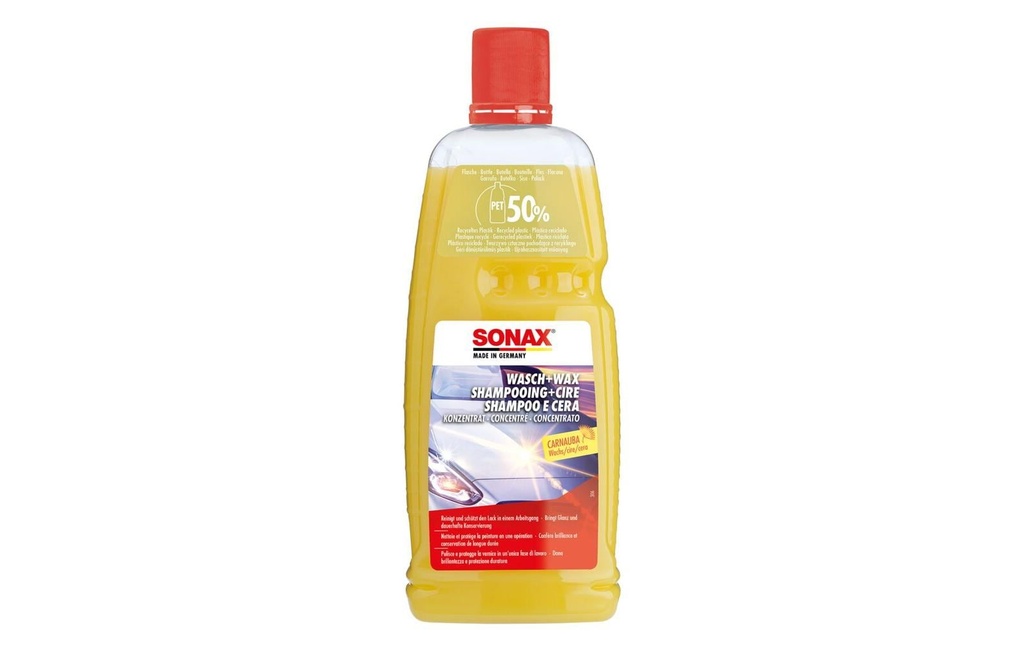 Sonax Shampooing pour voiture Lavage et cirage 1000 ml