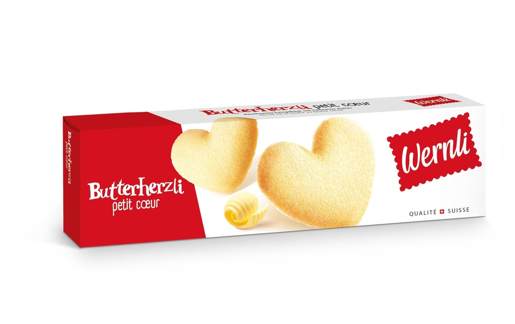 Wernli Petits gâteaux Cœur au beurre 100 g