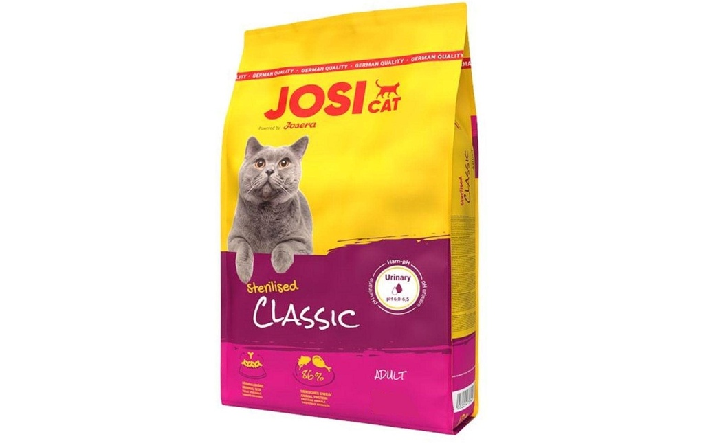 Josi Cat & Dog by Josera Alimentation sèche JosiCat Sterilised Classic, Adulte, 0.65 kg