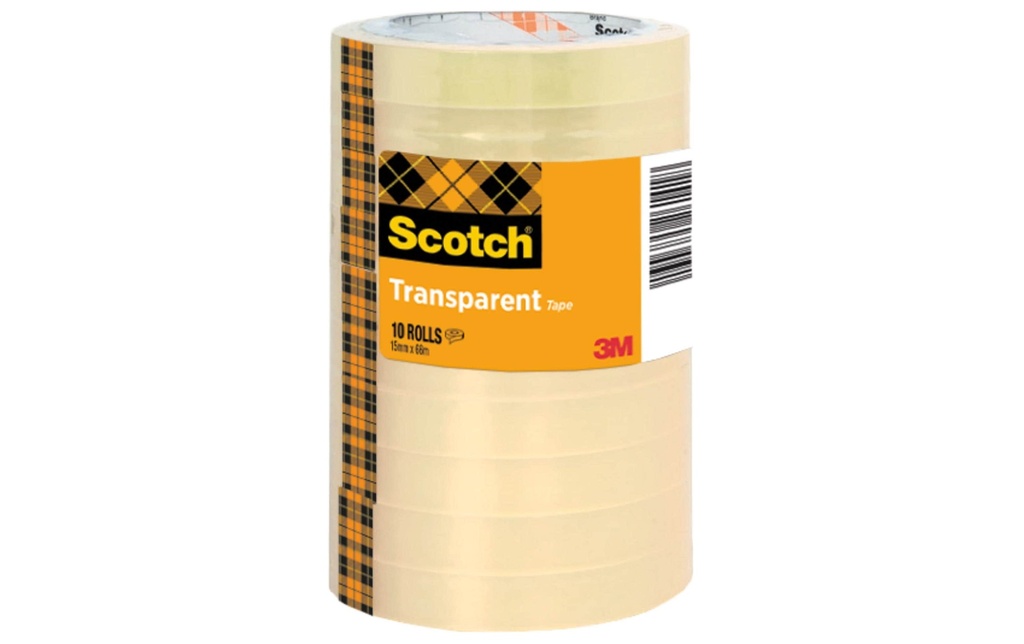 Scotch Ruban adhésif 508, 15 mm x 66 m, 10 rouleaux