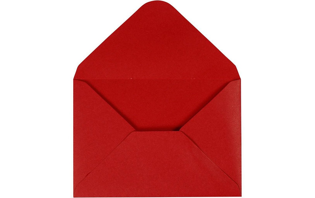 Creativ Company Enveloppe 11.5 x 16 cm rouge
