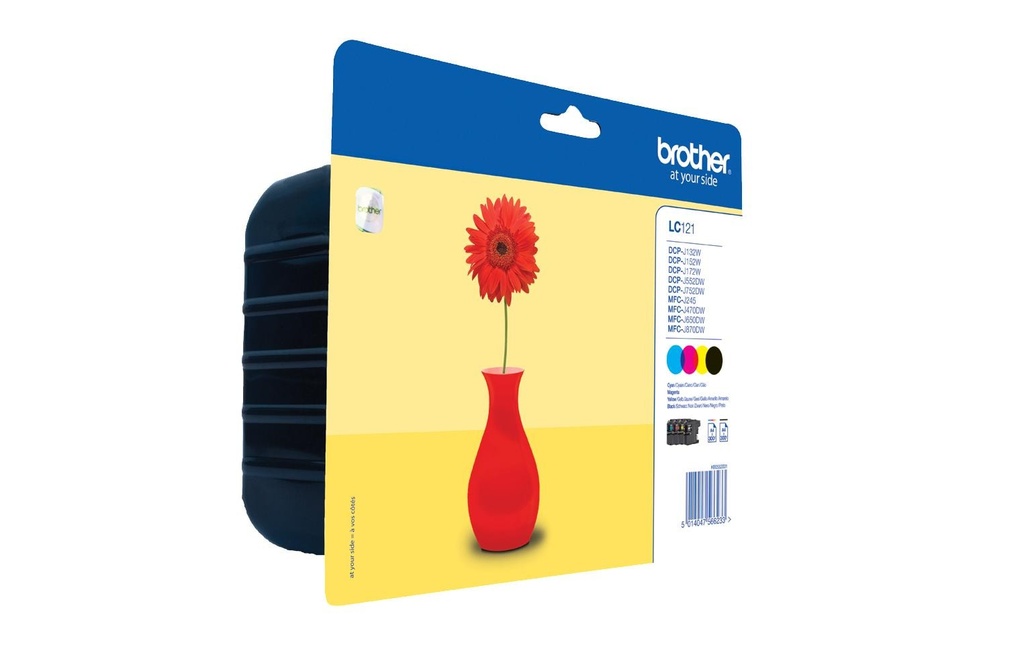 BROTHER Brother cart.encre LC-121 bymy (4 pces)