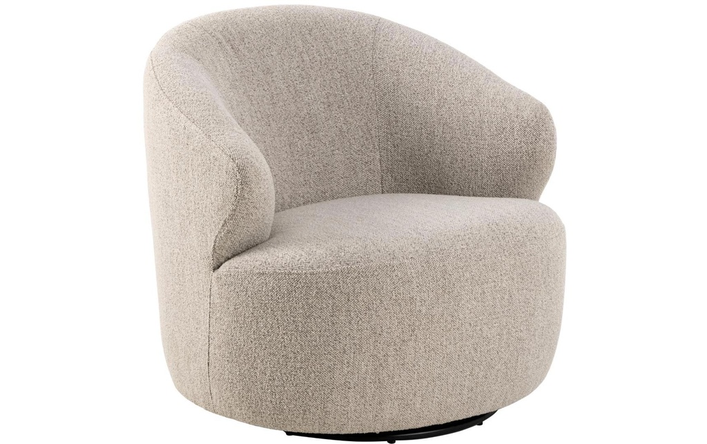 AC Design Fauteuil Westport Beige, 80 x 80 x 76.5 cm