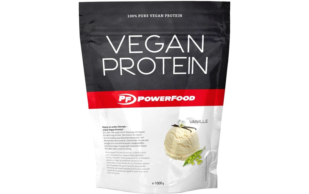 PowerFood Poudre Vegan Vanille 1000 g