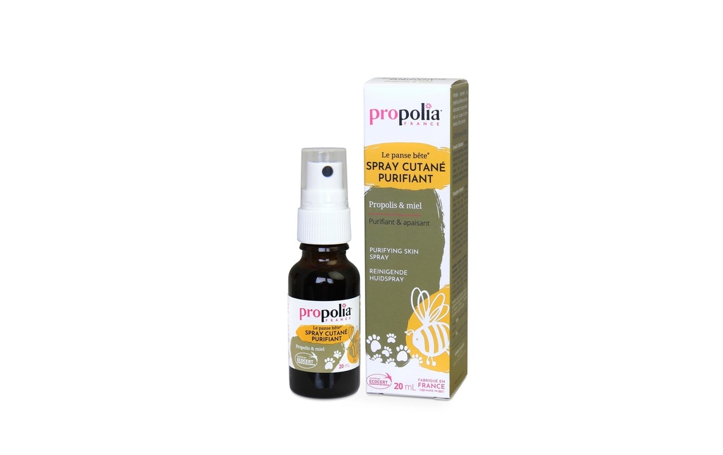 Propolia Spray nettoyant pour la peau des animaux, 20 ml