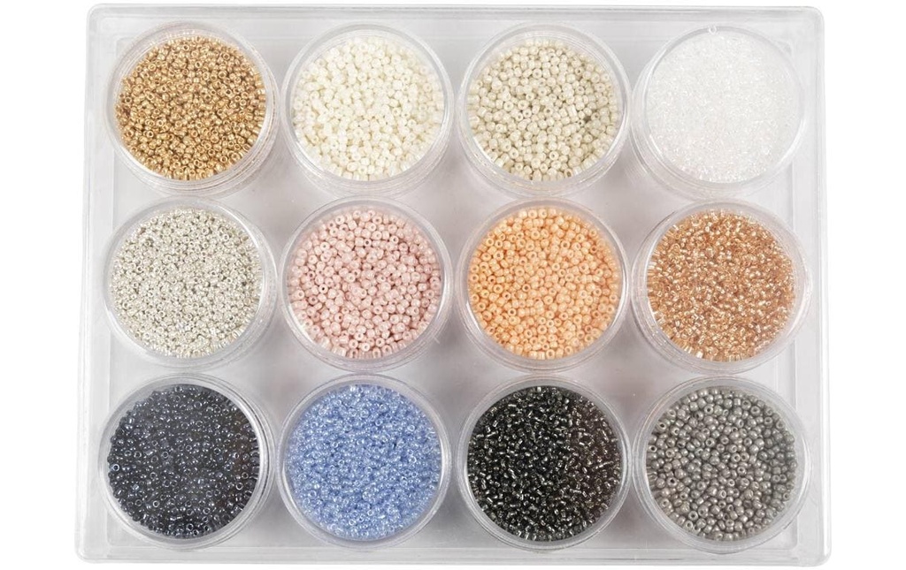Creativ Company Perles de rocaille Des couleurs douces