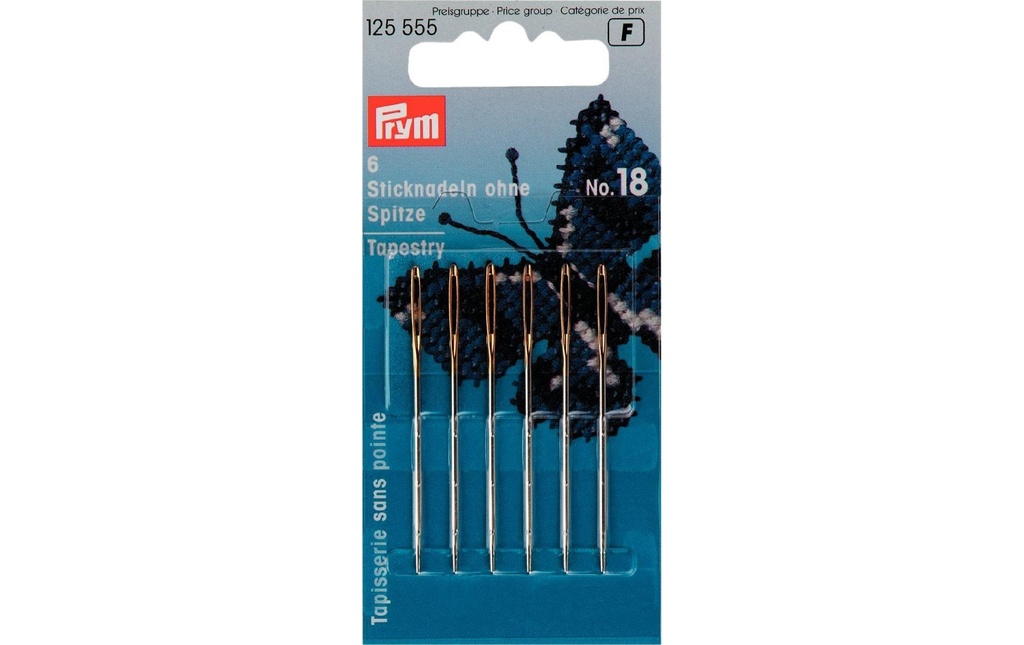 Prym Aiguille de broderie Nr. 18, 6 pièces