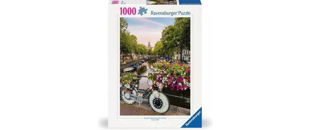 Ravensburger Puzzle Vélo et fleurs à Amsterdam 1000 pièces