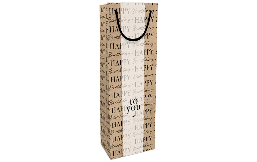 Braun + Company Sac à bouteilles Birthday 12 x 36 x 10 cm, Brun
