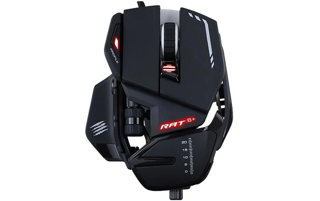 MadCatz Souris de jeu R.A.T. 6+ 12000 dpi noire