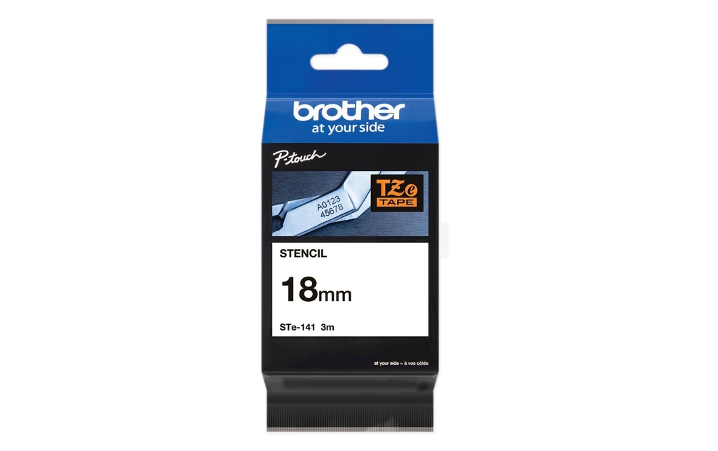 [420260141] P-TOUCH Brother ruban chablon 18mm bk