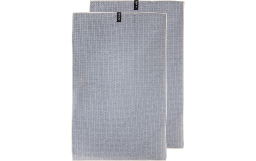 Ladelle Torchon pour la vaisselle Mega Waffle Grey, 2 pièces