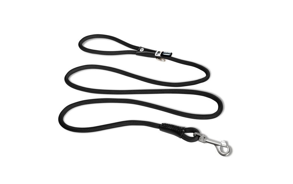 curli Laisse de chien Stretch Comfort Noir ø 10 mm / 1.8 m
