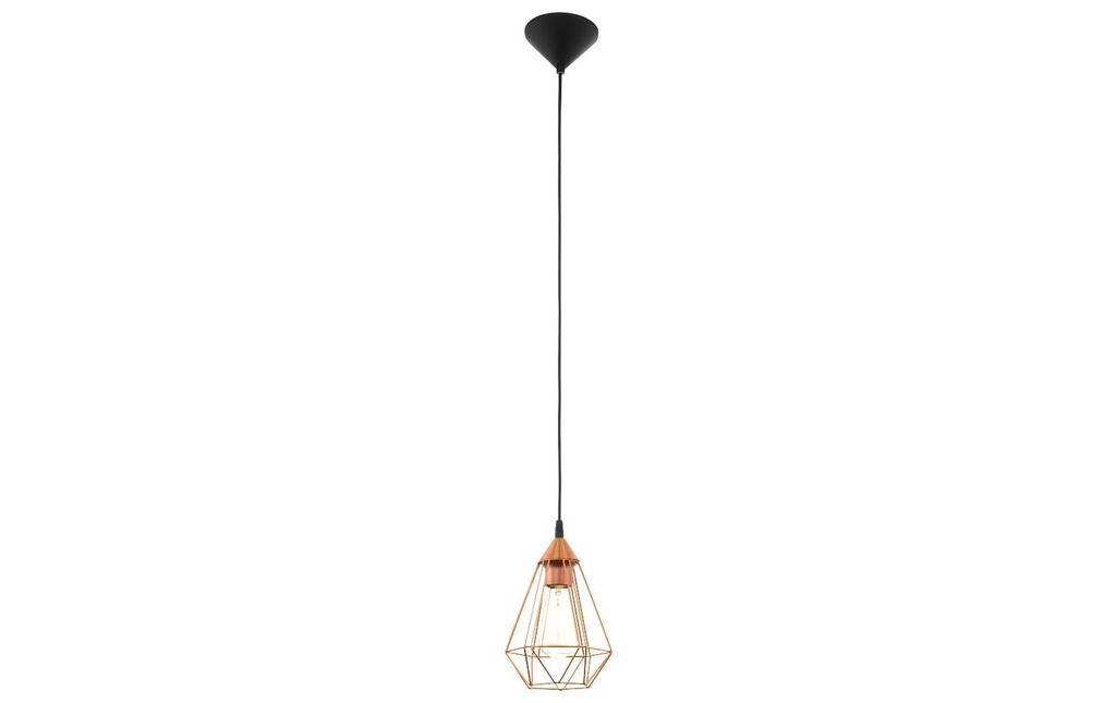EGLO Leuchten Lampe suspendue TARBES 1x E27, 17,5 cm cuivre