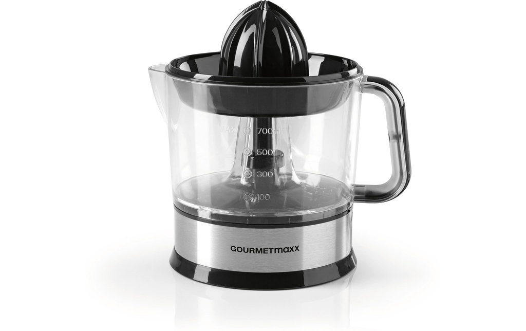 GOURMETmaxx Presse-agrumes Noir/Argenté