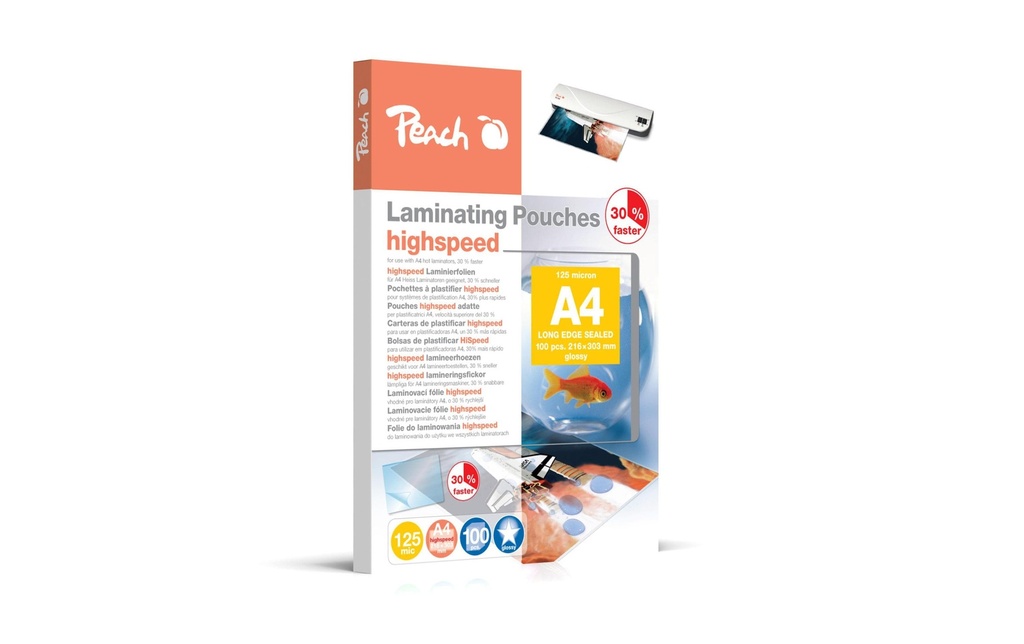 Peach Film laminé HighSpeed 100 pièces