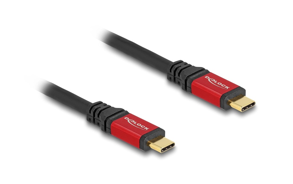 Delock Câble USB 10 Gbps PD 3.0 100W USB-C - USB-C 1 m