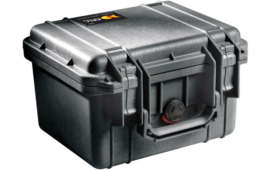 Peli Mallette de protection 1300 avec garniture en mousse, Noir