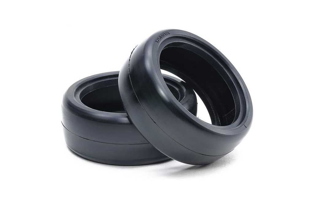 Tamiya Pneu Slick, Medium, 24 mm, 2 pièces