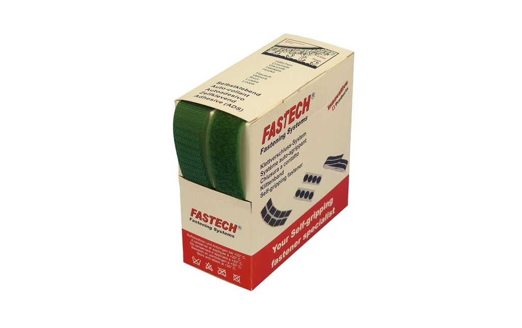 FASTECH Boîte de bande auto-agrippante Vert