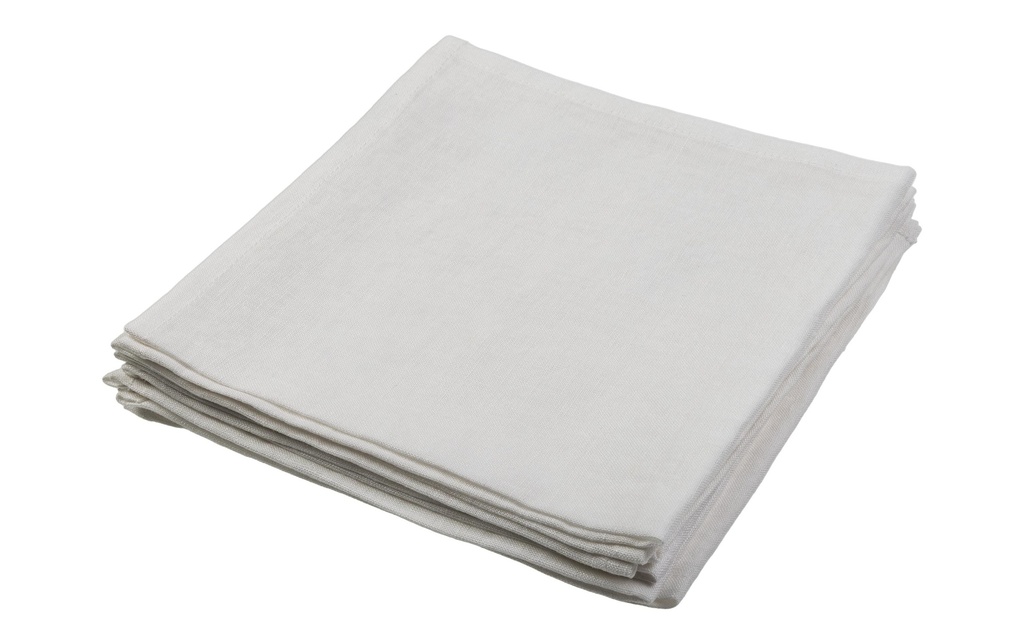 Pichler Serviette en tissu Lars 40 cm x 40 cm, 6 Pièce/s, Blanc