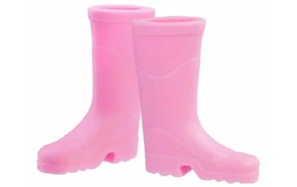 HobbyFun Mini figurine Bottes en caoutchouc 2.5 x 3.5 cm, rose