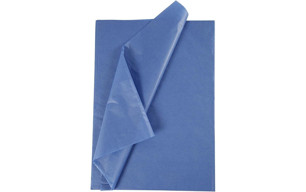 Creativ Company Papier de soie 50 x 70 cm, 25 feuilles, Bleu