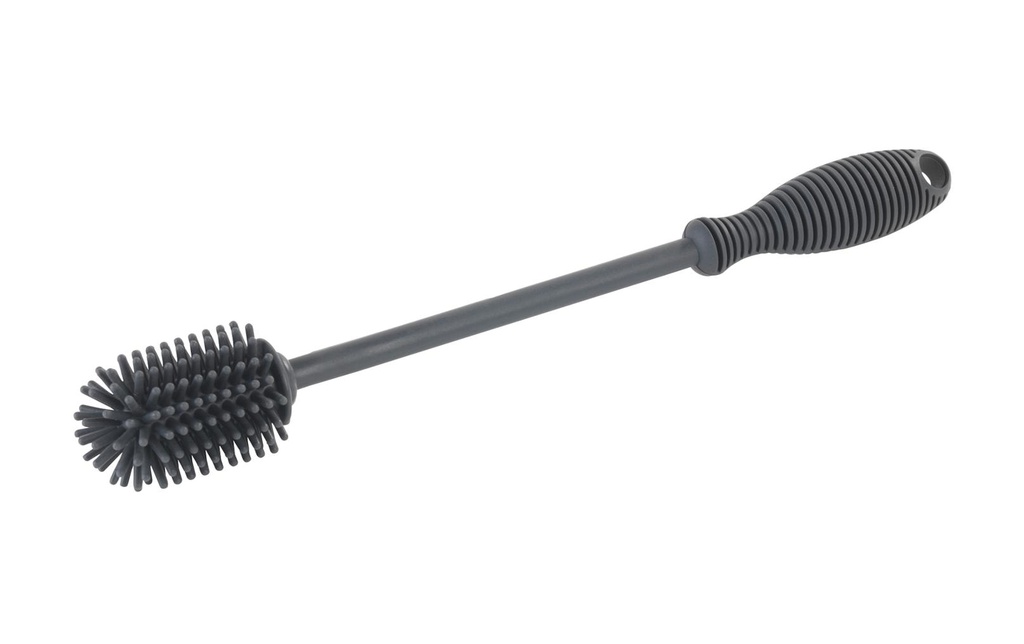 Wenko Brosse à vaisselle en silicone 25 cm Gris