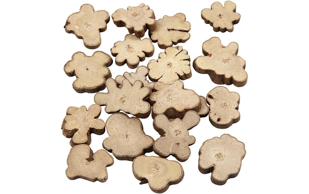 Creativ Company Disques en bois Mix 1.5-4 cm 230 g