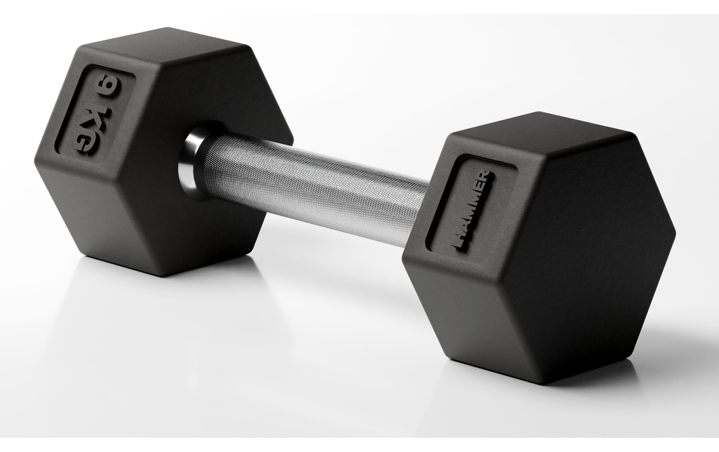 HAMMER Haltère courte Hexagon PRO 1 x 9 kg