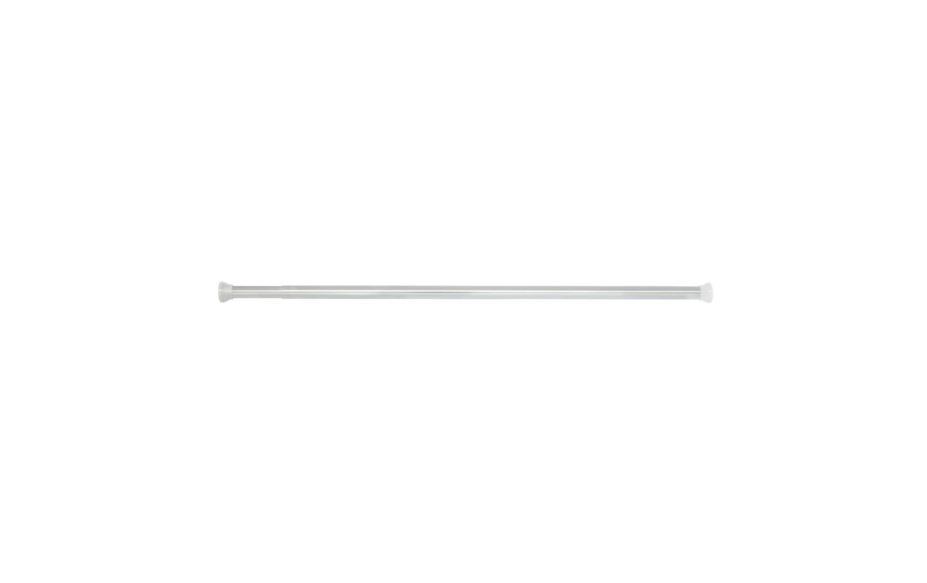 spirella Tringle pour rideau de douche Crète bright, 125/220 x 3.5 cm, Argenté