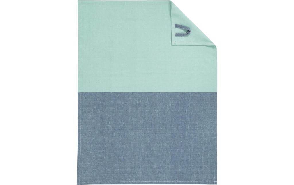 Cawö Torchon pour la vaisselle Cuisine Duo Menthe/bleu nuit