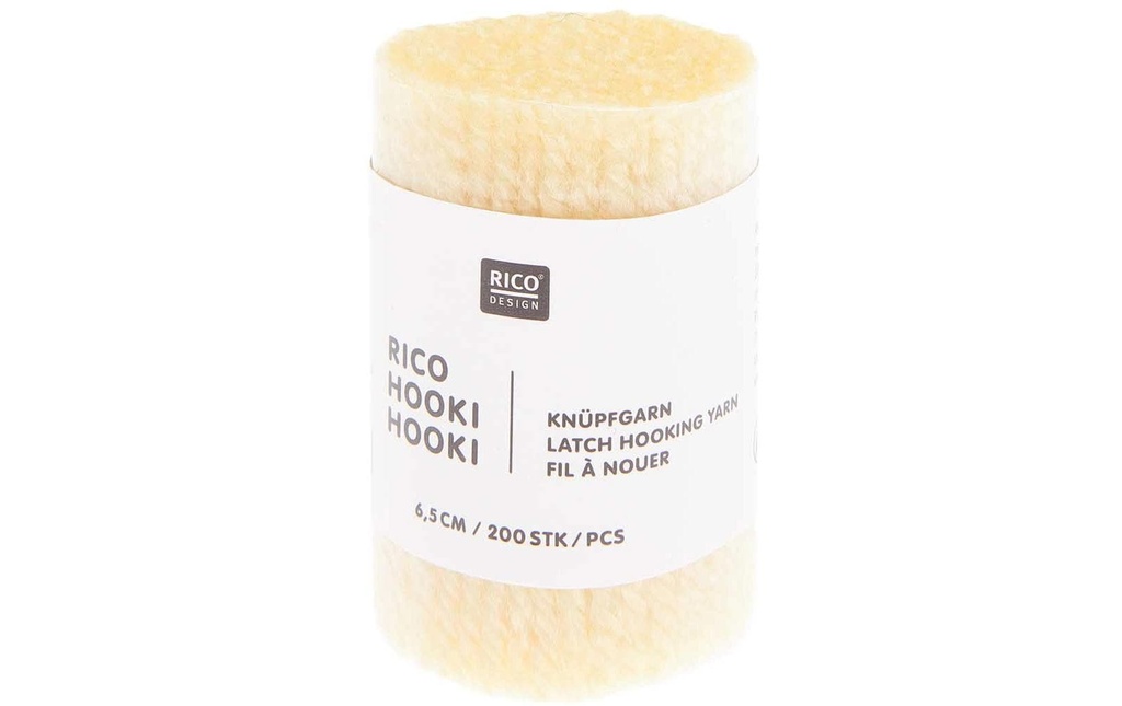 Rico Design Fil à nouer Hooki Jaune clair