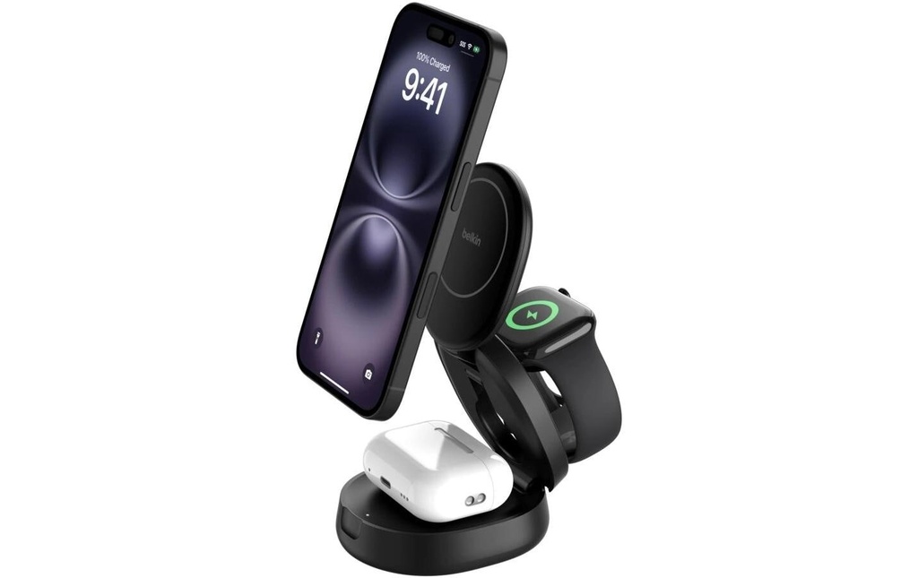 Belkin Chargeur sans fil BoostCharge 3in1 Noir