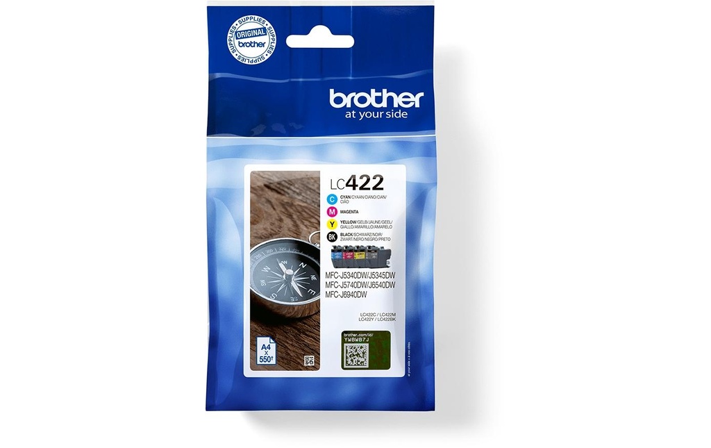 [420422123] BROTHER Brother cart.encre LC422VAL (4 pces)