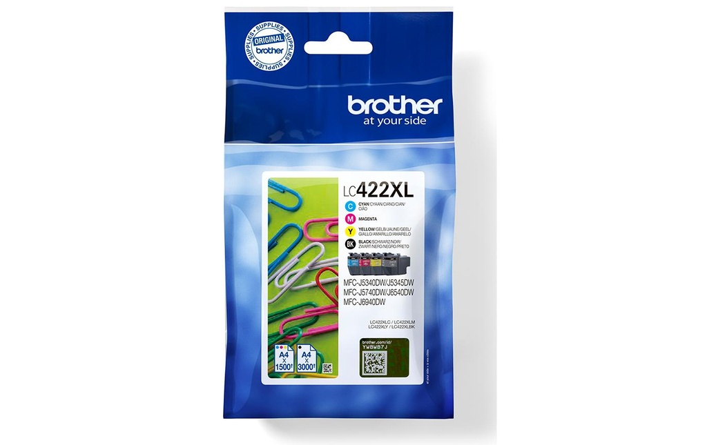 BROTHER Brother cart.encre LC422XLVAL (4 pces)