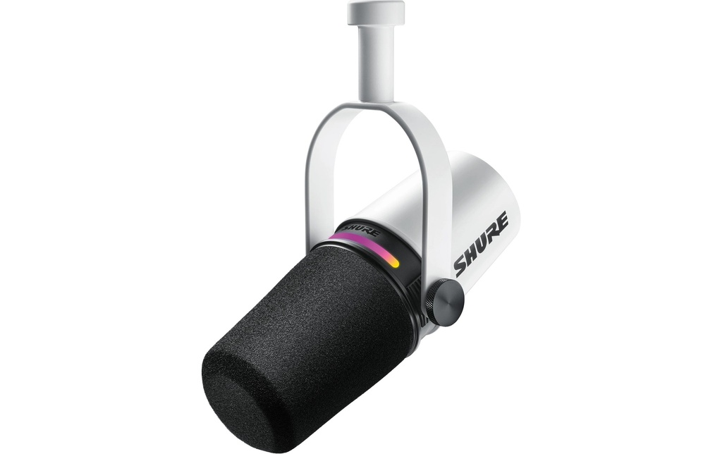 Shure Microphone MV7+ Blanc