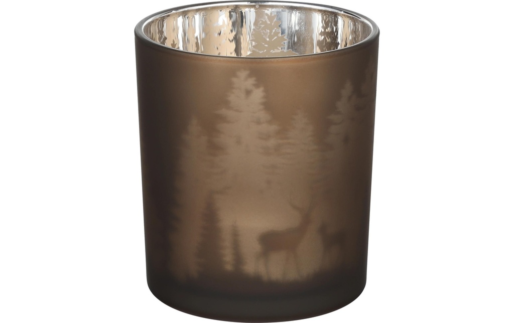 EGLO Paysage hivernal Lukut 10 cm Brun foncé, Verre