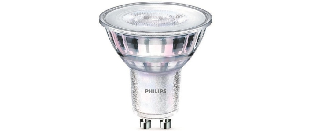 Philips Lampe LEDcla 65W GU10 WH 36D ND SRT4 Blanc chaud (WW)