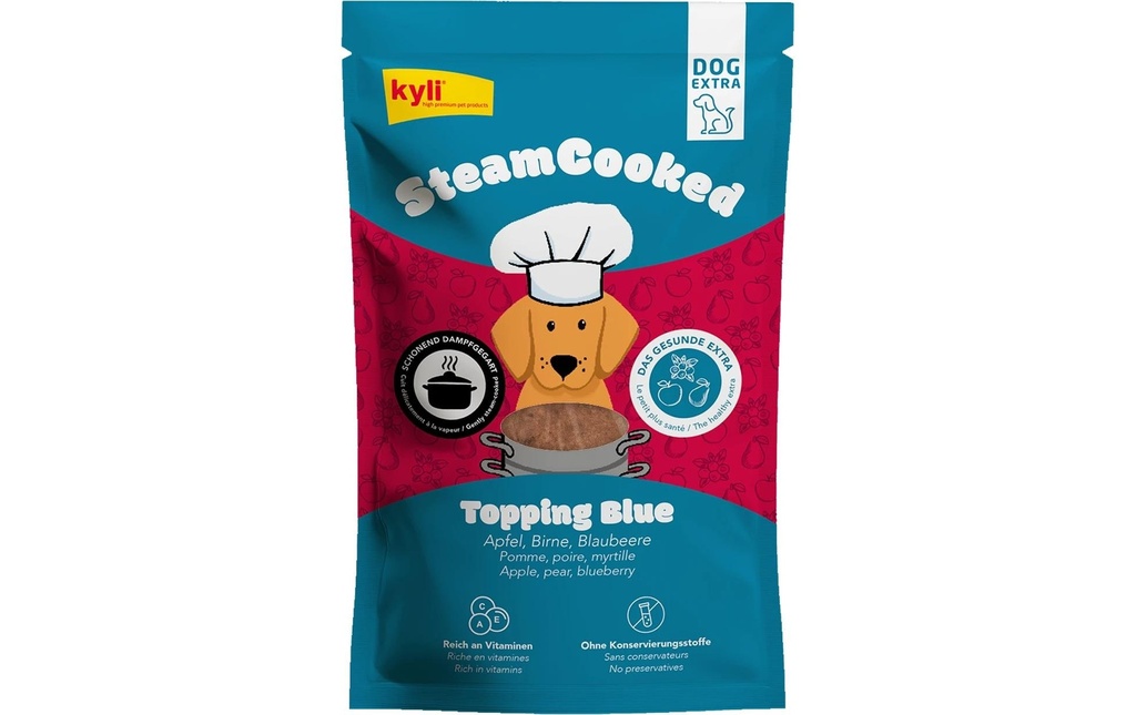 kyli Alimentation humide SteamCooked Topping Blue, 200 g