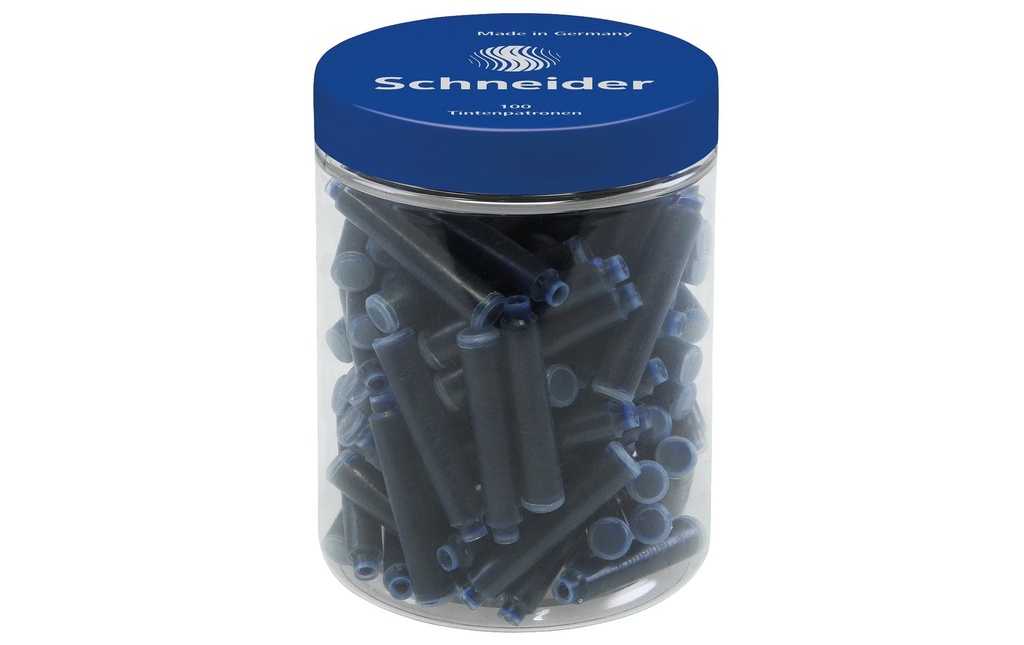 Schneider Cartouche d’encre 100 pièces, bleu