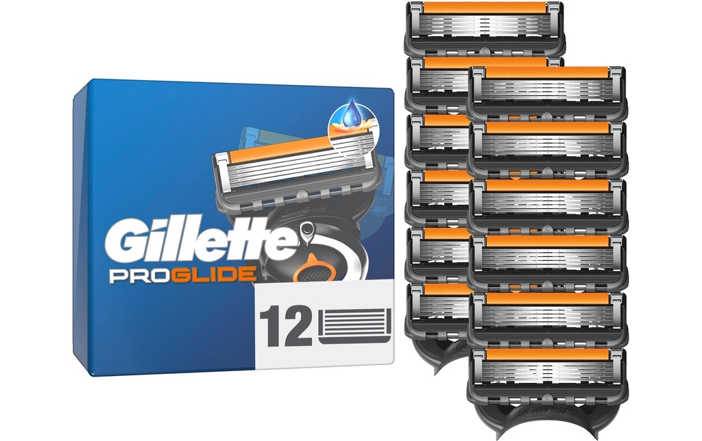 Gillette Lames de rasoir Fusion5 Proglide 12 pièces