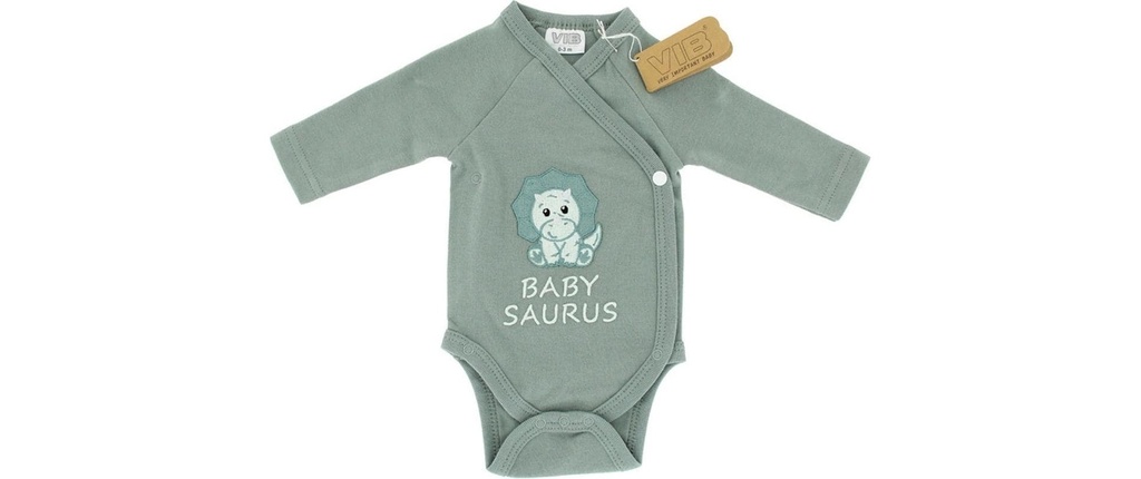 Very Important Baby Body à langer manches longues Body dinosaure Taille 56