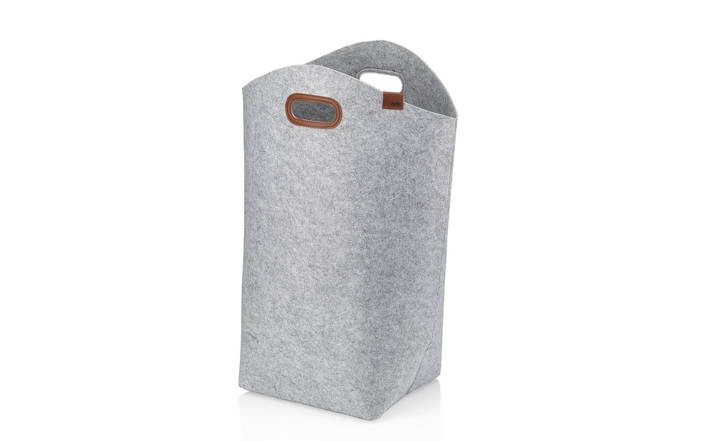 Kela Corbeille à lessive Fay 70 l, Gris clair