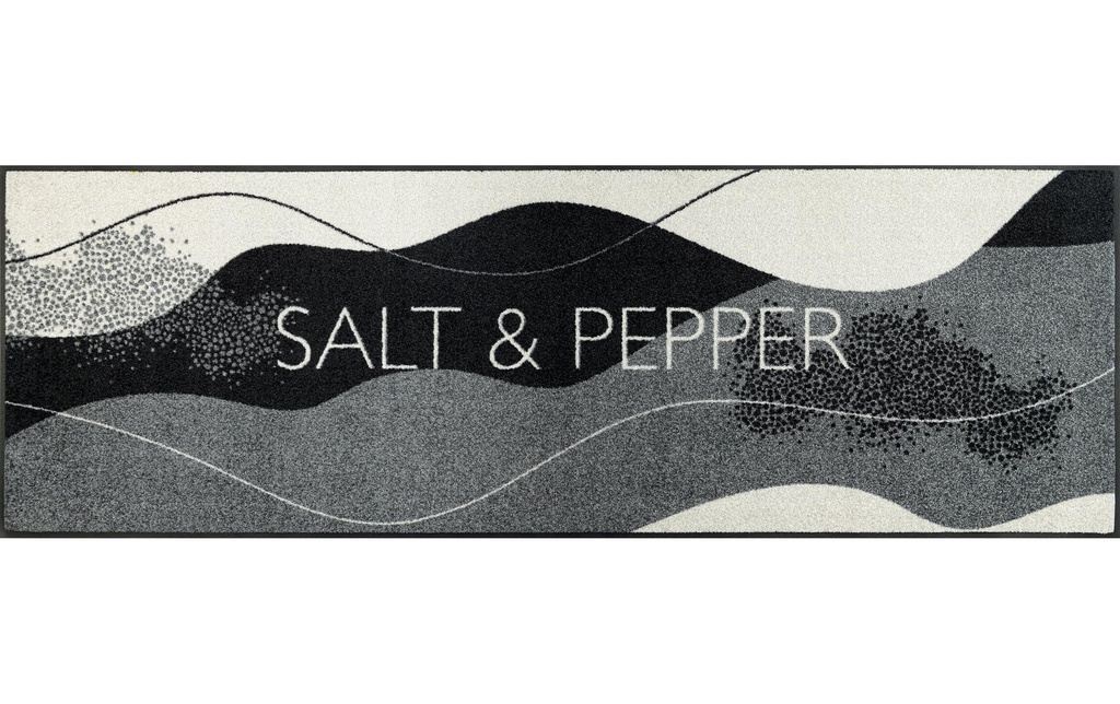 wash+dry Tapis de sol Salt & Pepper 60 cm x 180 cm